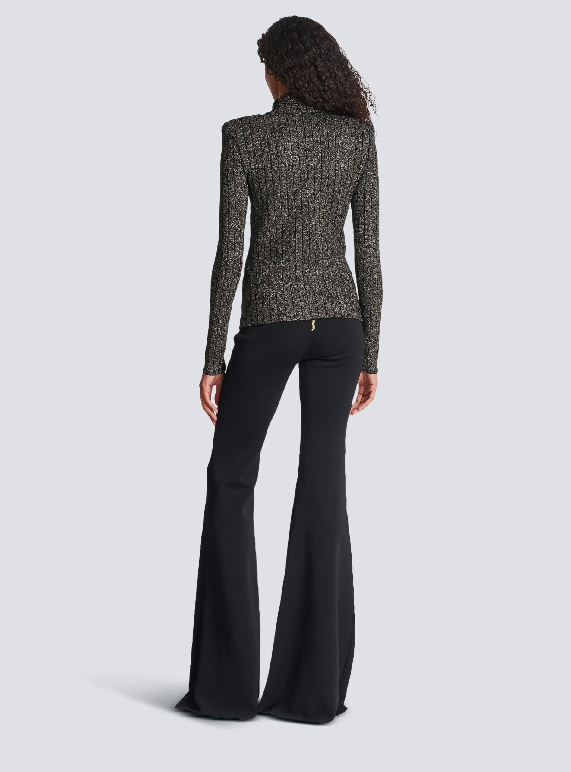 Ribbed Lurex Knit Jumper-Balmain New