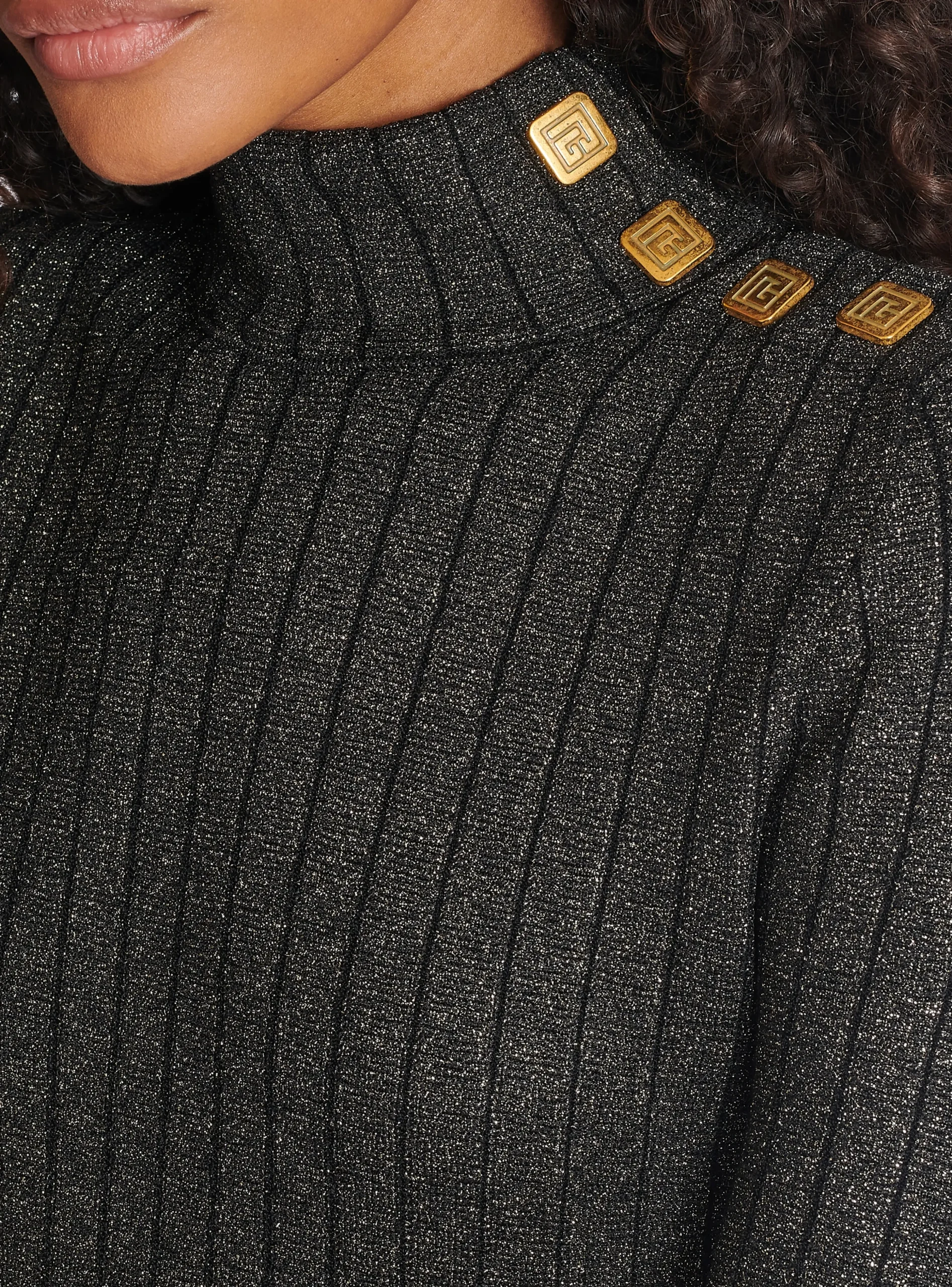 Ribbed Lurex Knit Jumper-Balmain New