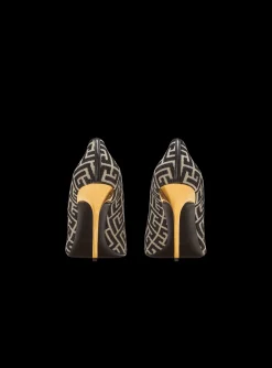 Ruby Stilettos With Jacquard Monogram-Balmain Shop