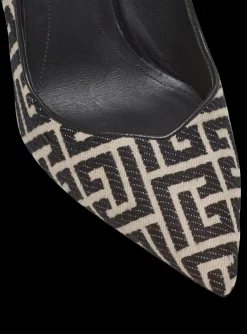 Ruby Stilettos With Jacquard Monogram-Balmain Shop