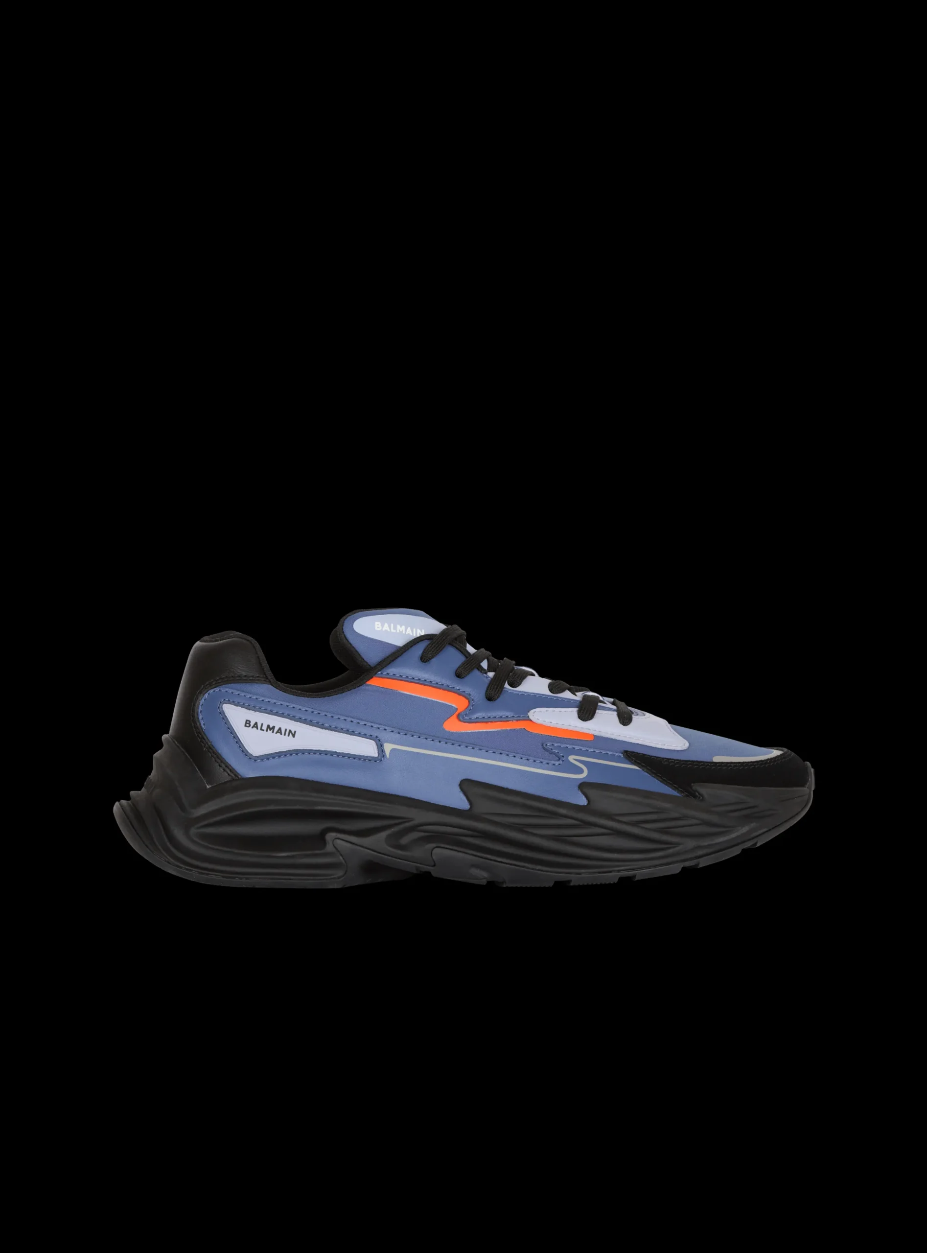 Run-Row Leather And Nylon Trainers-Balmain Cheap