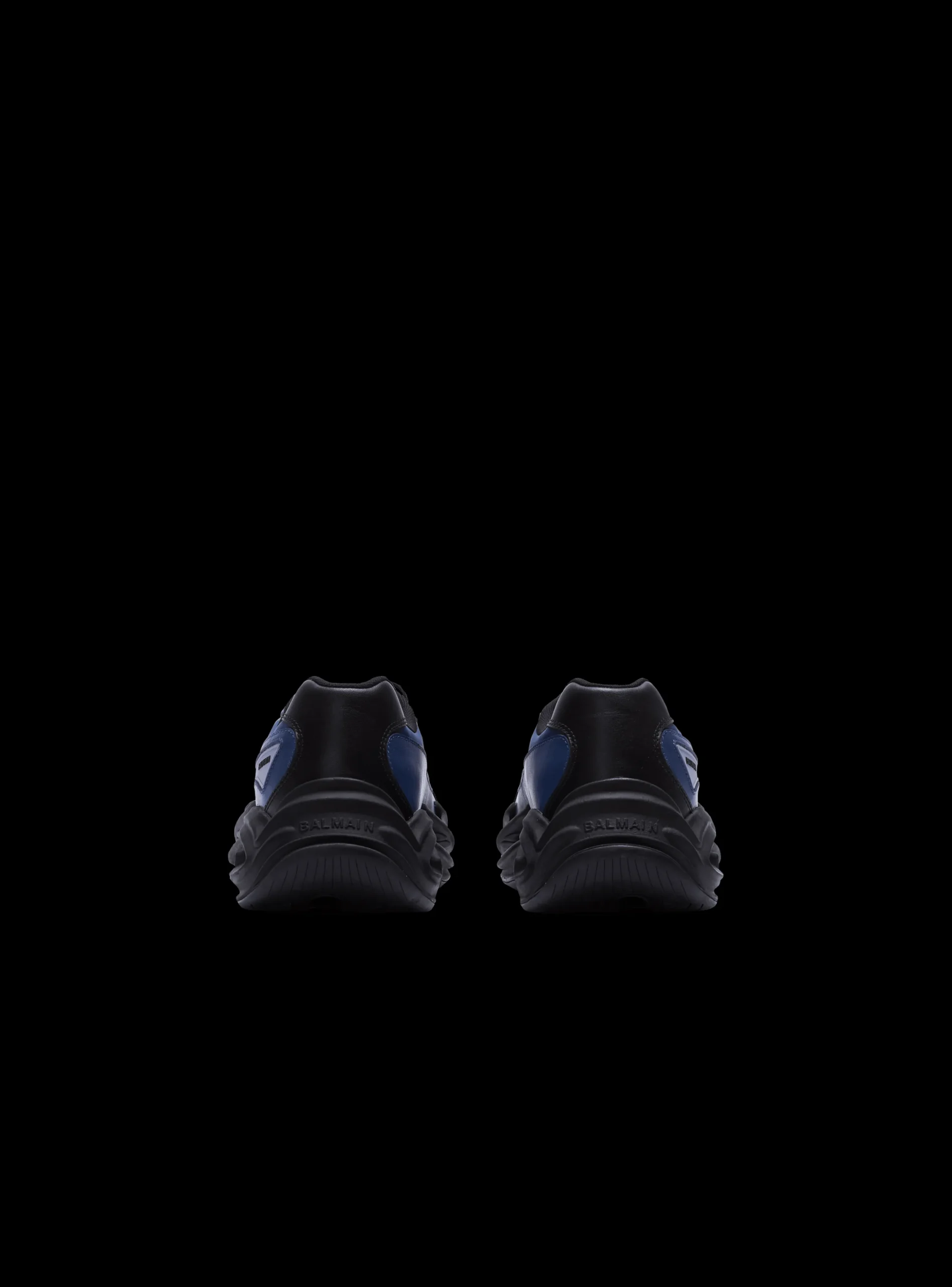 Run-Row Leather And Nylon Trainers-Balmain Cheap