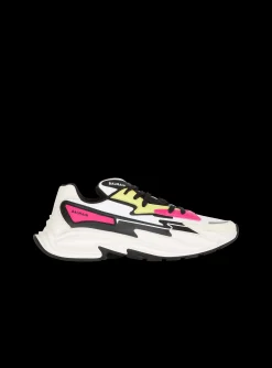 Run-Row Leather And Nylon Trainers-Balmain Cheap