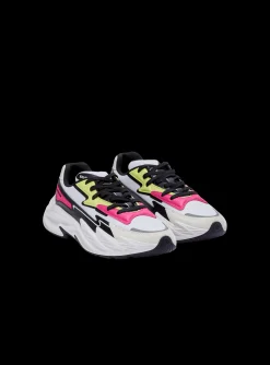 Run-Row Leather And Nylon Trainers-Balmain Cheap