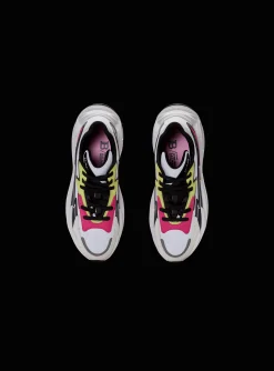 Run-Row Leather And Nylon Trainers-Balmain Cheap