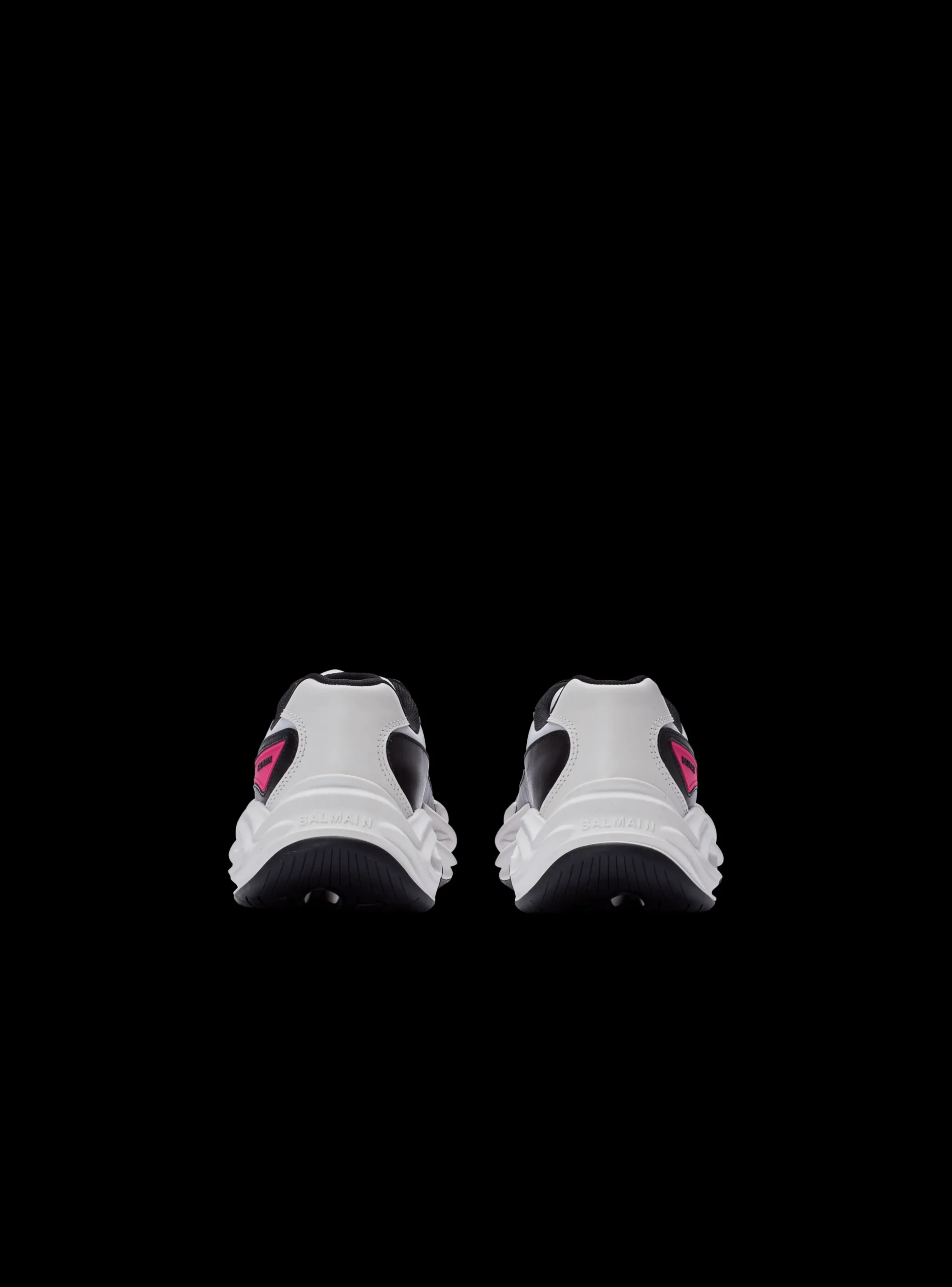 Run-Row Leather And Nylon Trainers-Balmain Cheap