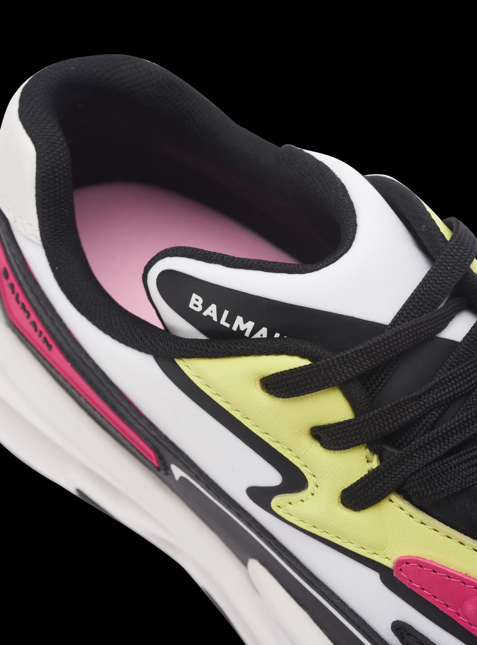 Run-Row Leather And Nylon Trainers-Balmain Cheap