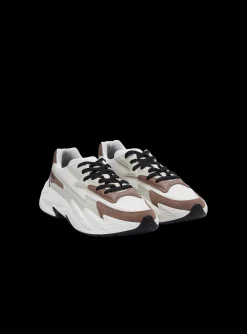 Run-Row Leather And Nylon Trainers-Balmain Online
