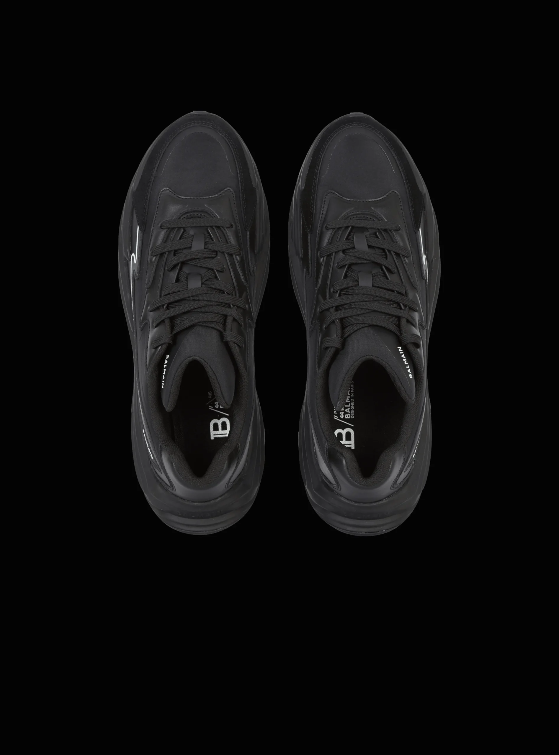 Run-Row Leather Trainers-Balmain Store