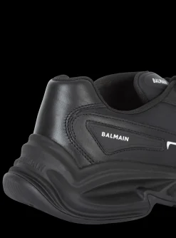 Run-Row Leather Trainers-Balmain Store