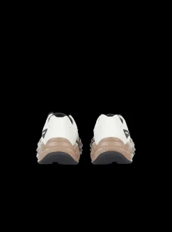 Run-Row Leather Trainers-Balmain Flash Sale
