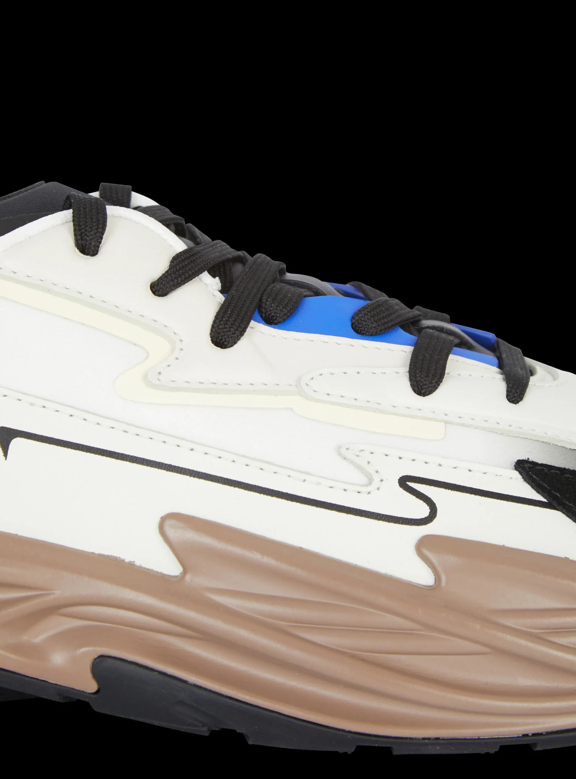 Run-Row Leather Trainers-Balmain Flash Sale