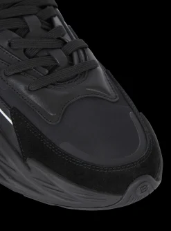 Run-Row Leather Trainers-Balmain New