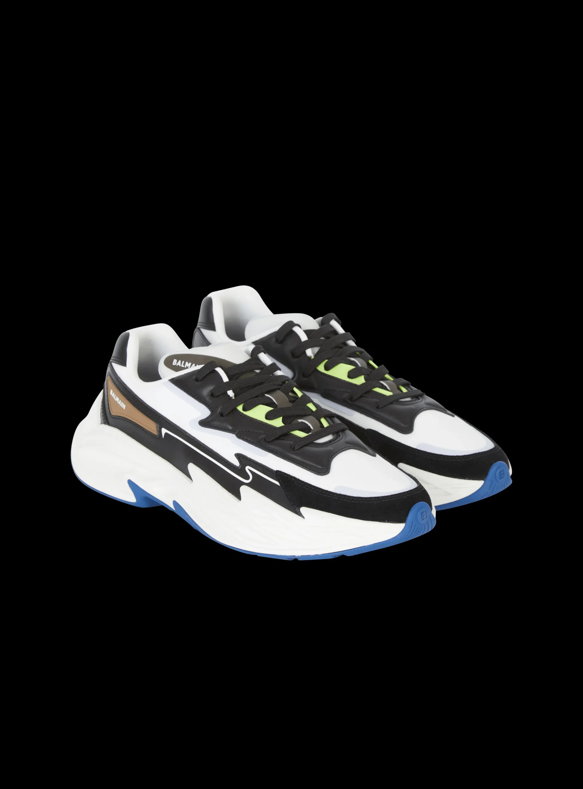 Run-Row Leather Trainers-Balmain Shop