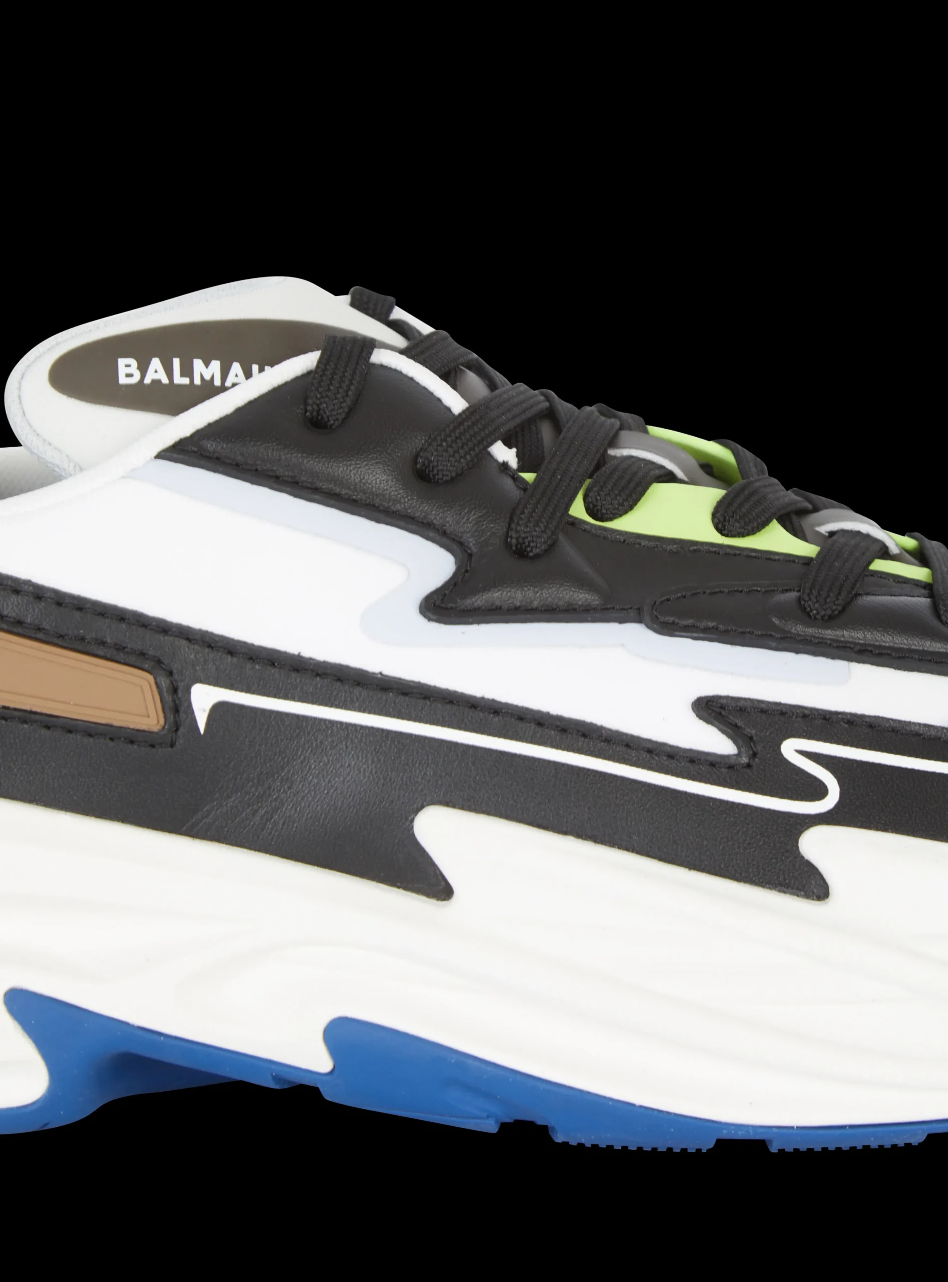Run-Row Leather Trainers-Balmain Shop