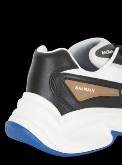 Run-Row Leather Trainers-Balmain Shop