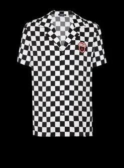 Satin Racing Pyjama Shirt-Balmain Flash Sale