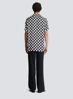 Satin Racing Pyjama Shirt-Balmain Flash Sale