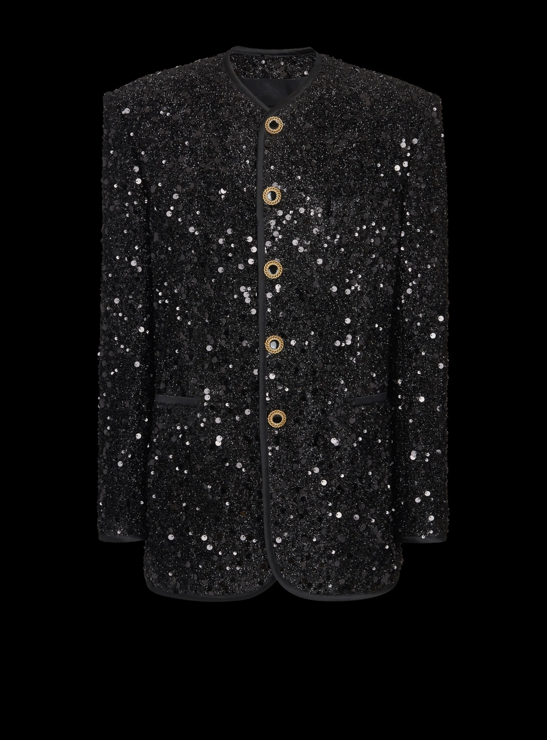 Sequinned Lurex Jacket-Balmain New