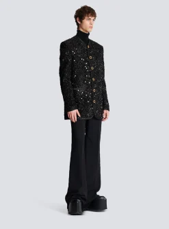Sequinned Lurex Jacket-Balmain New