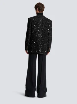 Sequinned Lurex Jacket-Balmain New