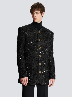Sequinned Lurex Jacket-Balmain New