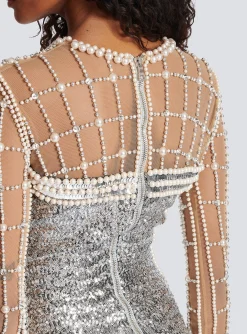 Short Beaded Dress-Balmain Best Sale