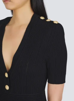 Short Eco-designed Knit Dress-Balmain Cheap