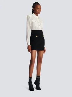 Short Knit Skirt-Balmain Cheap