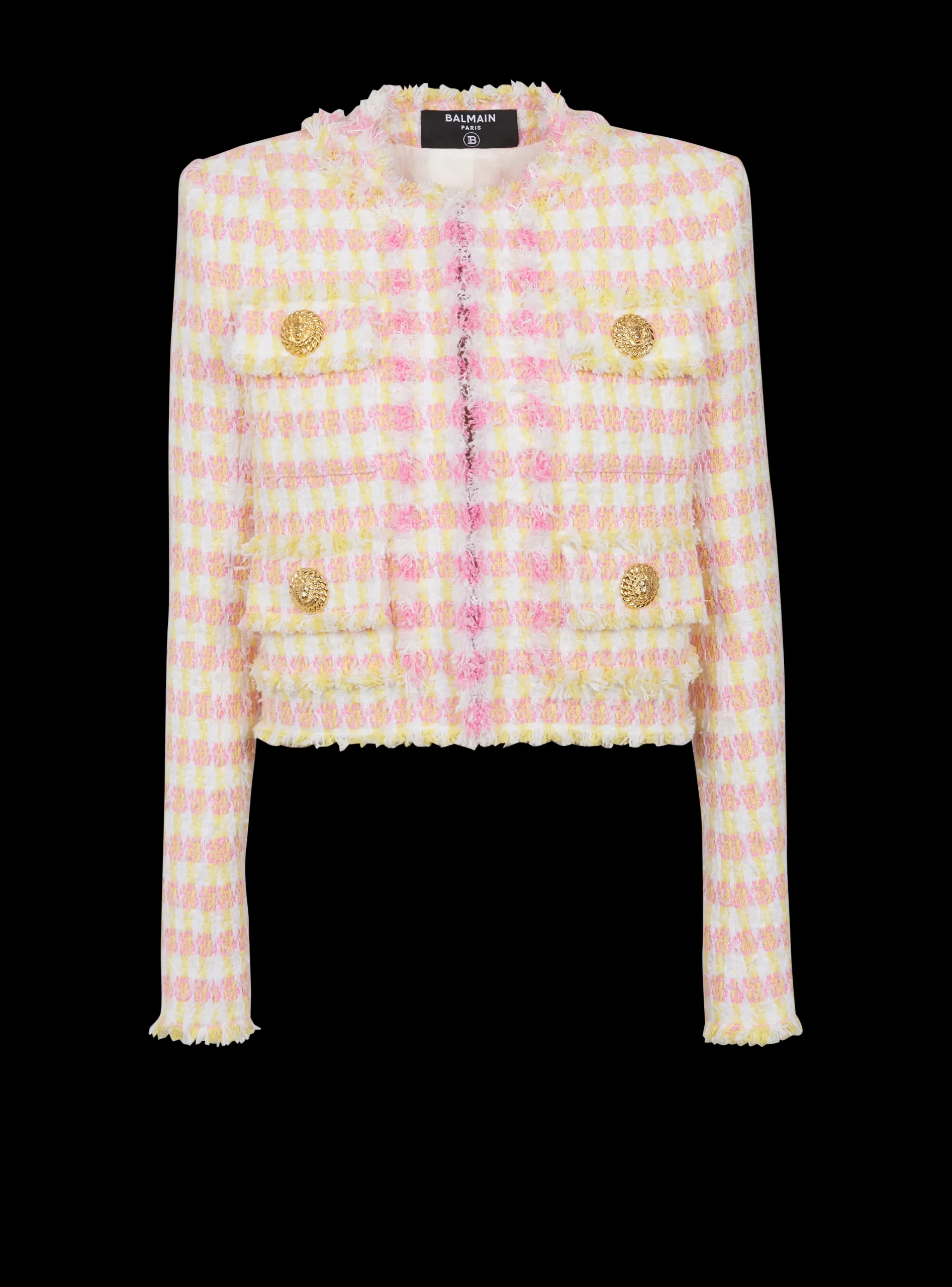 Short Miami Tweed Jacket-Balmain Store