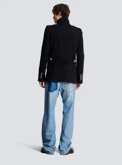Short Military-style Coat-Balmain Outlet