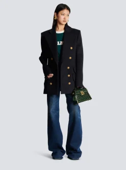 Short Military-style Coat-Balmain Sale