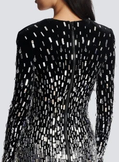 Short Sequin Dress-Balmain Best Sale