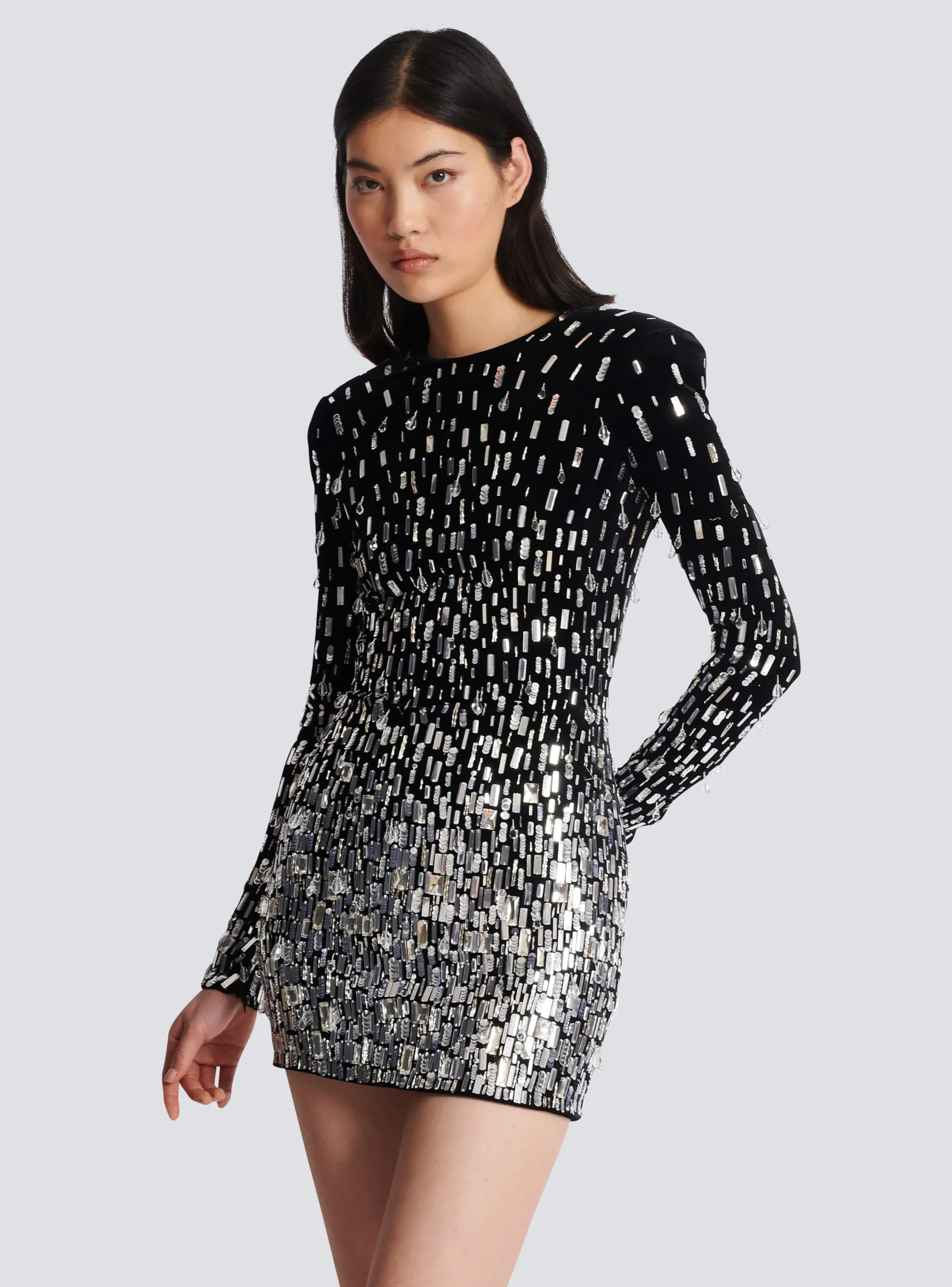 Short Sequin Dress-Balmain Best Sale
