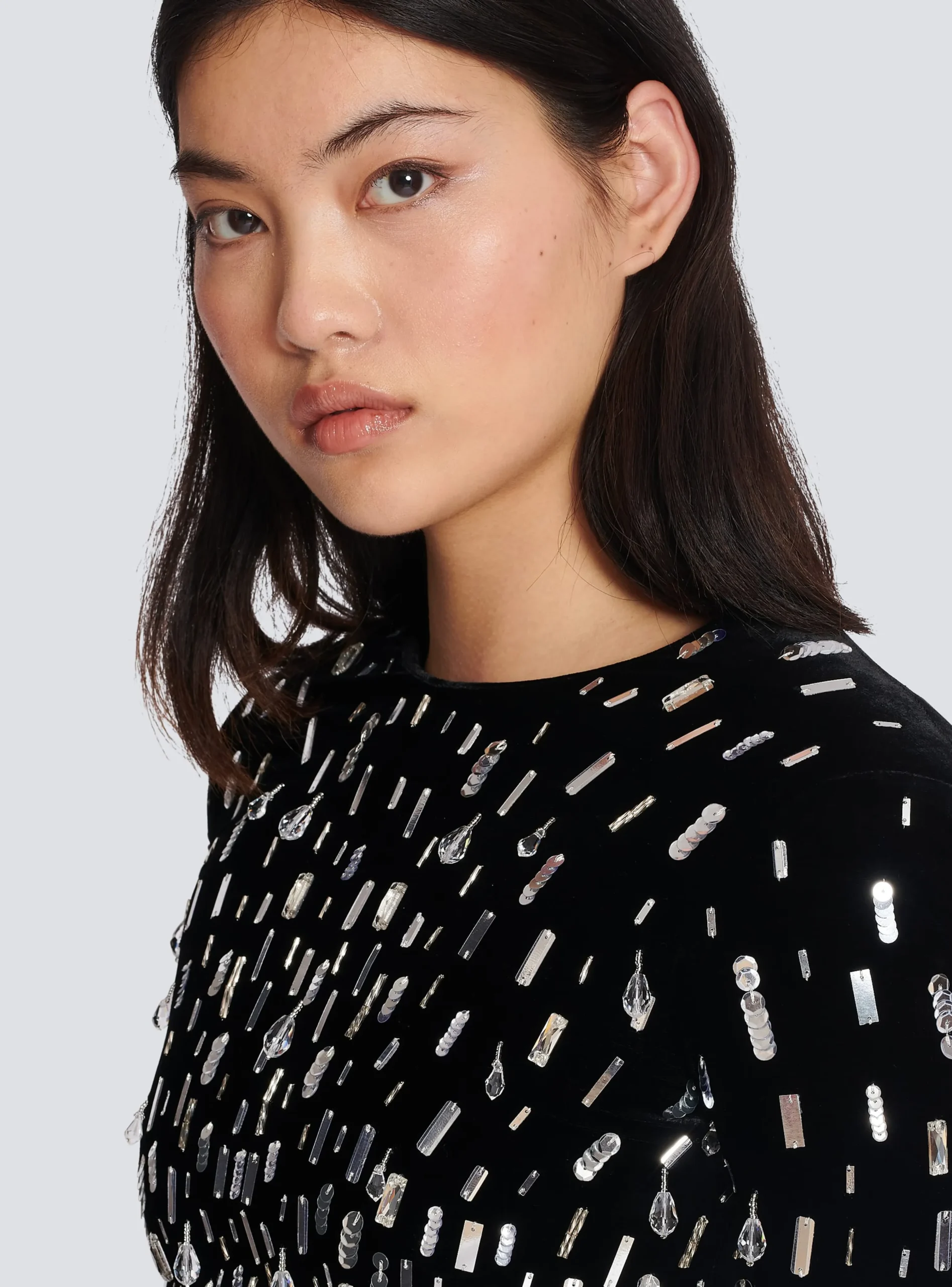 Short Sequin Dress-Balmain Best Sale