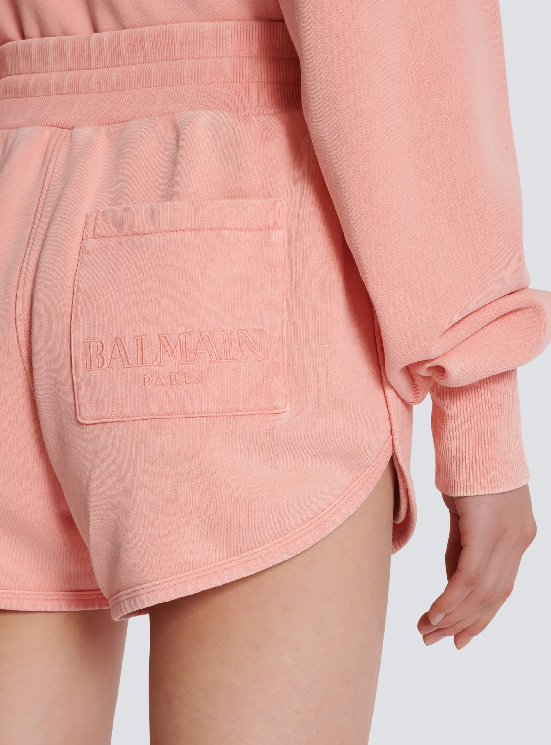 Shorts With Vintage Embroidery-Balmain Cheap