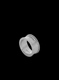 Signature Tubular Brass Ring-Balmain Flash Sale