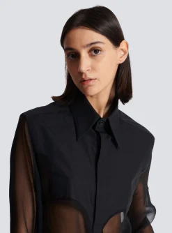 Silk Western Shirt-Balmain Cheap