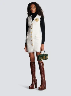 Sleeveless Tweed Dress-Balmain Best