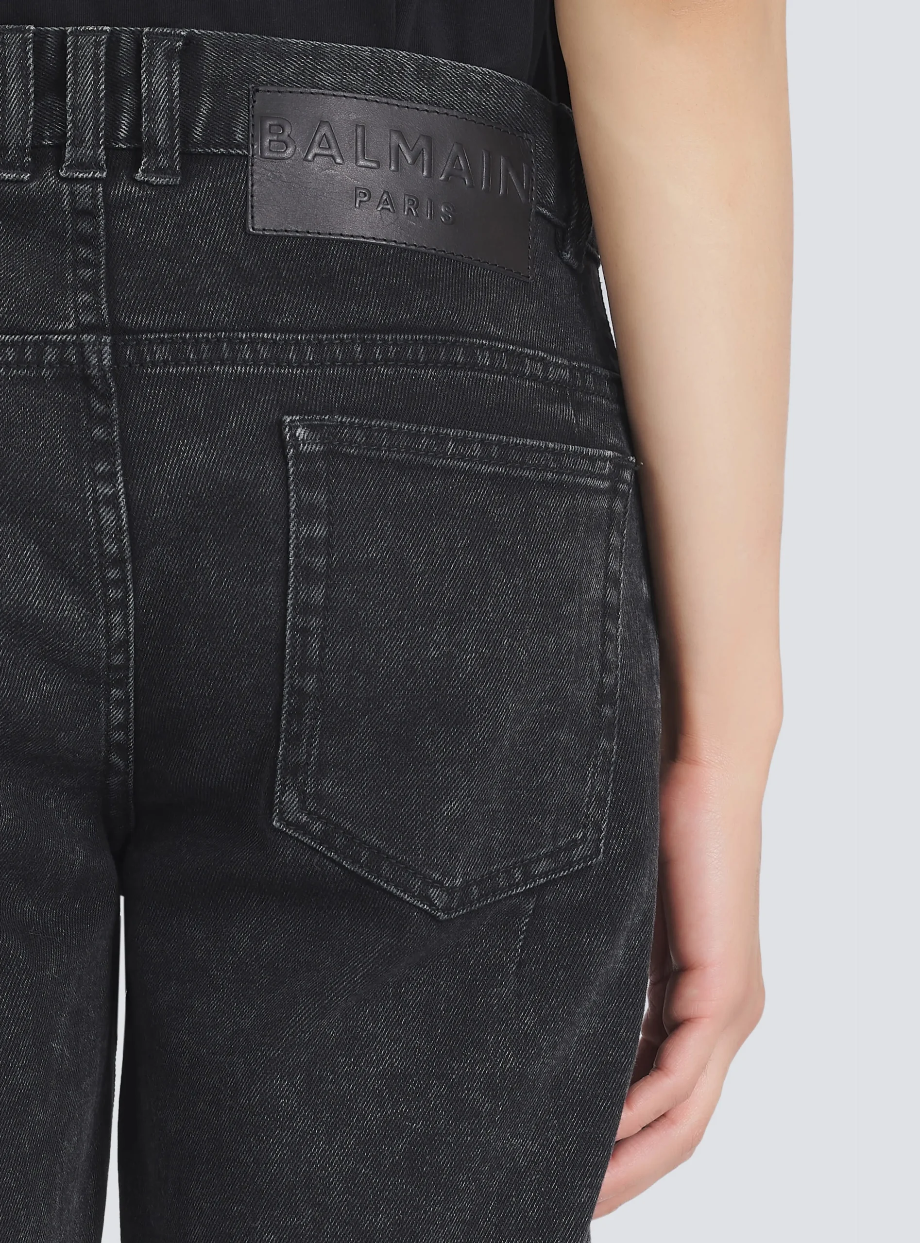 Slim Cut Cotton Jeans-Balmain Online