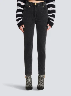 Slim Fit Jeans-Balmain Shop