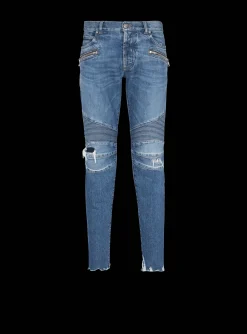 Slim-fit Cotton Jeans-Balmain Outlet