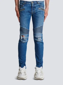 Slim-fit Cotton Jeans-Balmain Outlet
