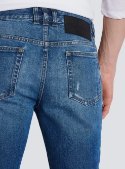 Slim-fit Cotton Jeans-Balmain Outlet