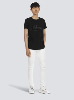 Slim-fit Cotton Jeans-Balmain Discount