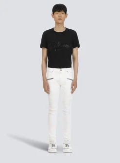 Slim-fit Cotton Jeans-Balmain Discount