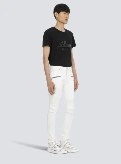 Slim-fit Cotton Jeans-Balmain Discount