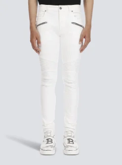 Slim-fit Cotton Jeans-Balmain Discount