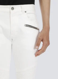 Slim-fit Cotton Jeans-Balmain Discount