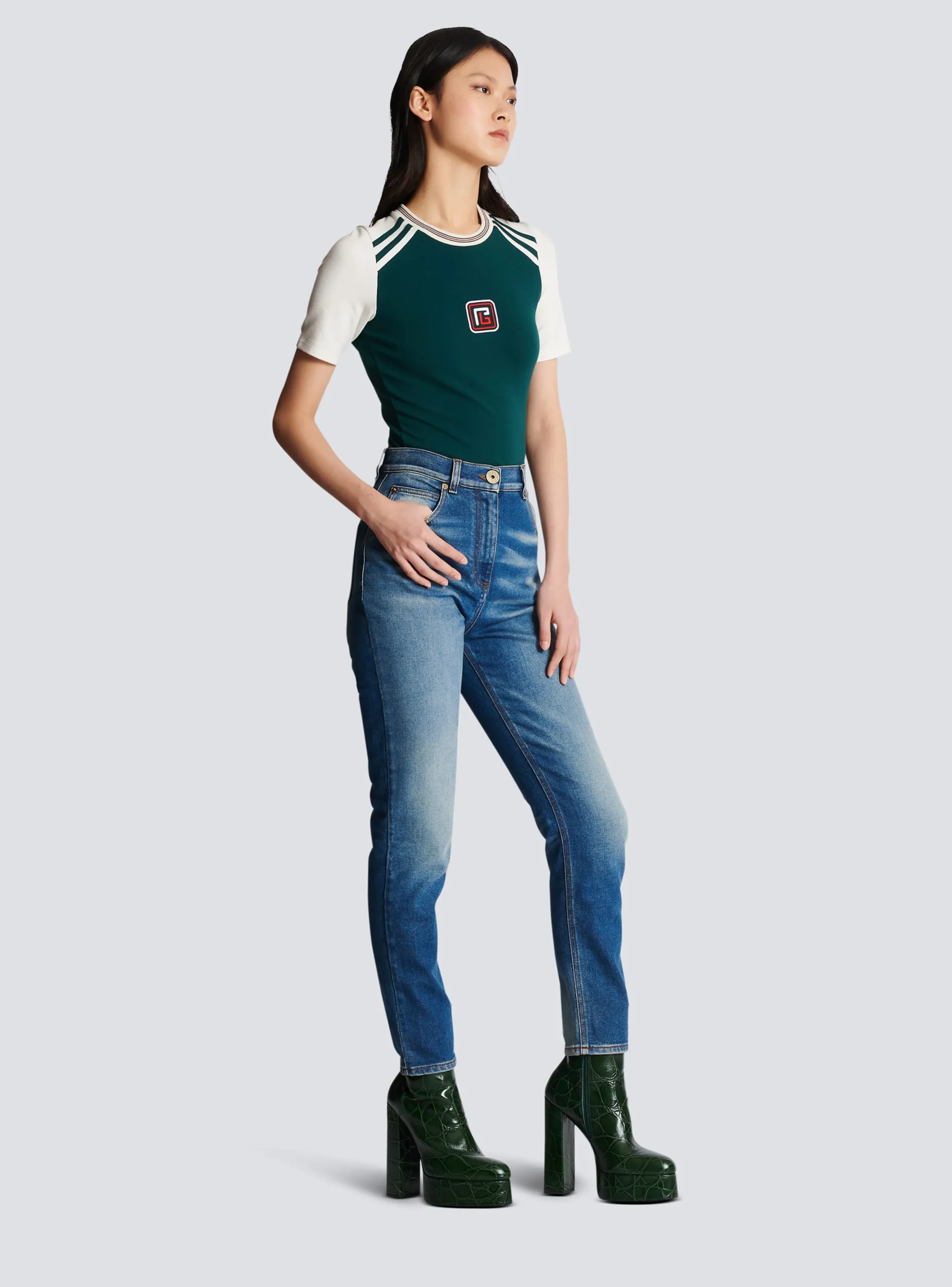 Slim-fit Denim Jeans-Balmain Cheap